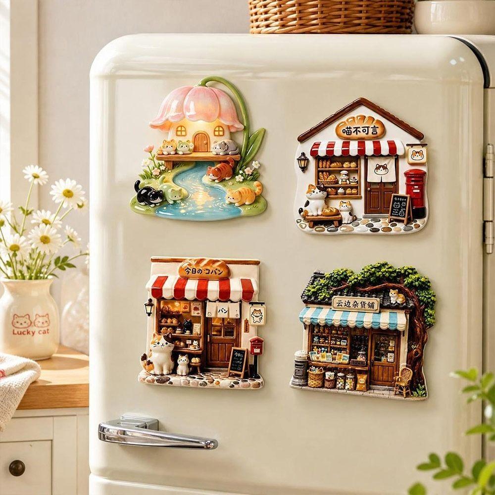 Simulation Refrigerator Magnet 3D Relief 3D Refrigerator Stickers Refrigerator Decoration