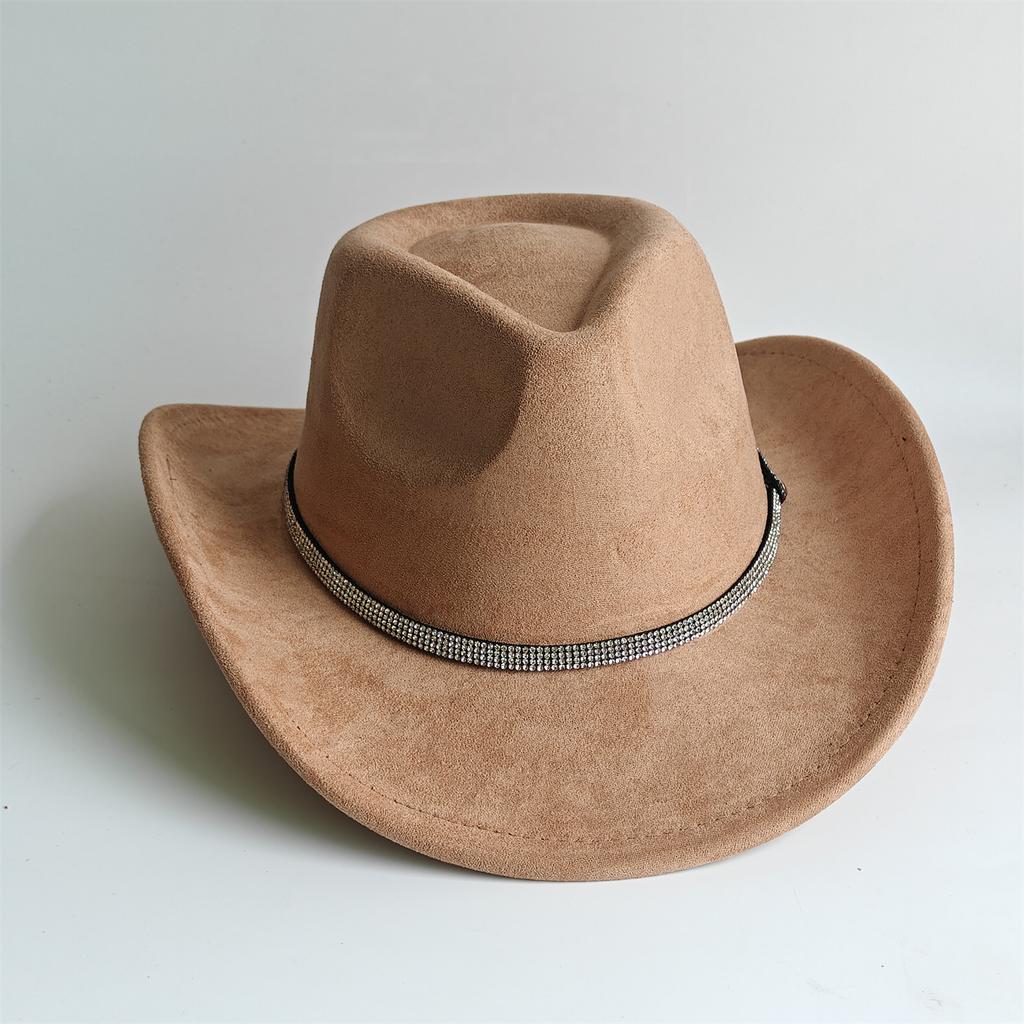Cowboy Hat for Women and Men with Shapeable Wide Brim - Felt Cattleman Western Hats for Cowboys and Cowgirls Sombreros Vaqueros