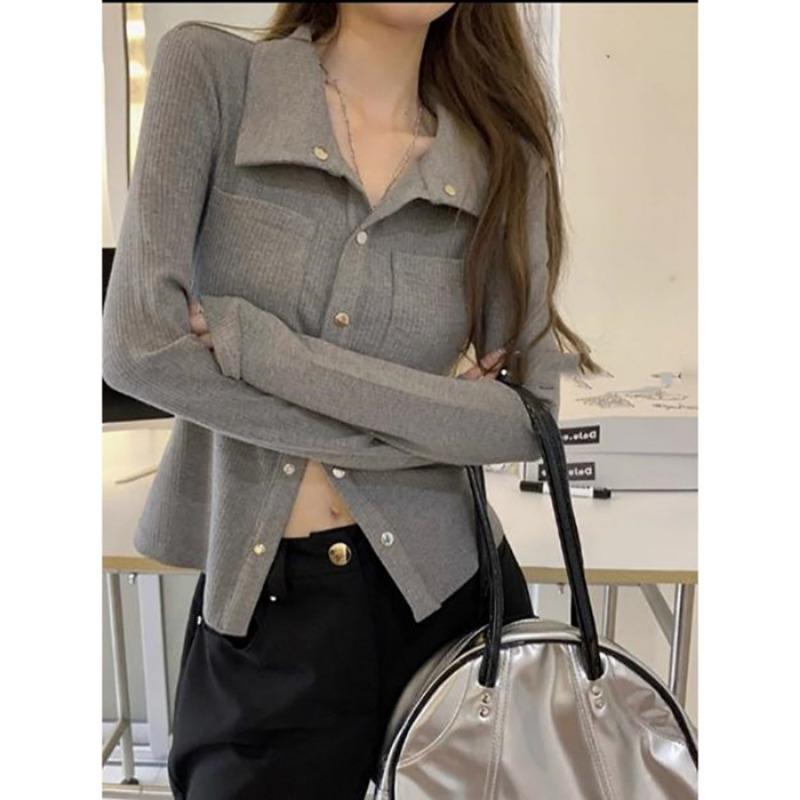 

Футболка с длинным рукавом и воротником-поло Pure, женская, новый осенний дизайн Sense Spice Girl, облегающее тело с топом-рубашкой A Base S