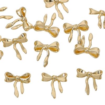 Kupfer glatter dreidimensionaler Schleifenanhänger für DIY-Schmuckherstellung, Bastelzubehör