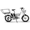 PHILODO Bici Elettrica da Cargo a Doppia Batteria per Viaggiatore Motore 750W Batteria 48V17.5AH E-Bici Robusta per Saltare Trasporto Familiare Pendolarismo Quotidiano Ciclismo Urbano