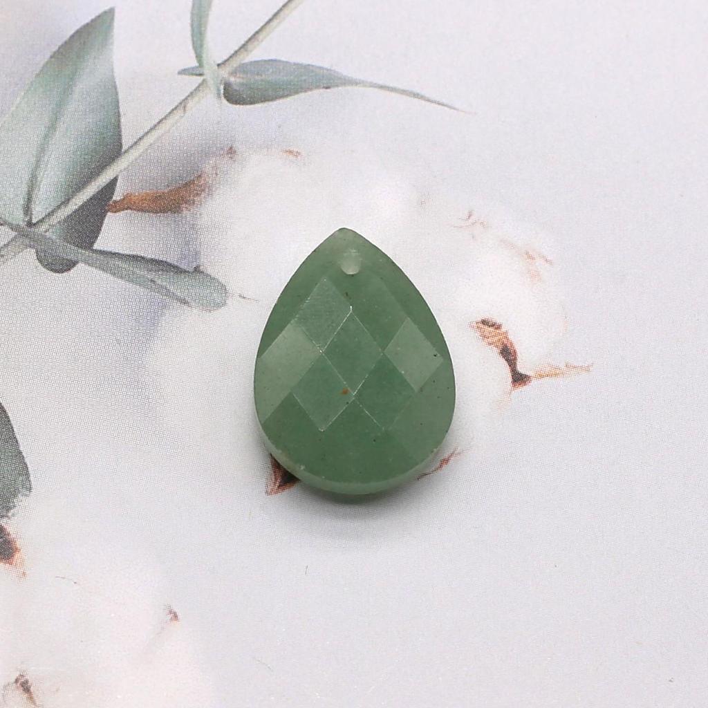 2Pcs Faceted Pendant Natural Stone Opal/Labradorite Drop-Shaped Pendant For Jewelry Making DIY Earrings Necklace Accessory