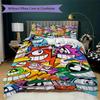 One-eyed Monster Pattern Bedding,Quilt Set Quilt Cover Pillowcase Home Birthday Gift (1*duvet Cover+2*pillowcase,without core)ZSJT0917334