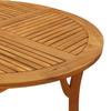 Garden Table Ø 110 cm Solid Acacia Wood