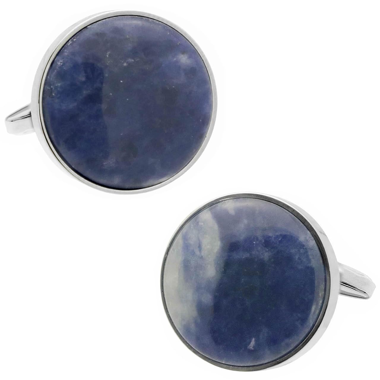 

round blue stone cufflinks cufflinks cufflinks n02314