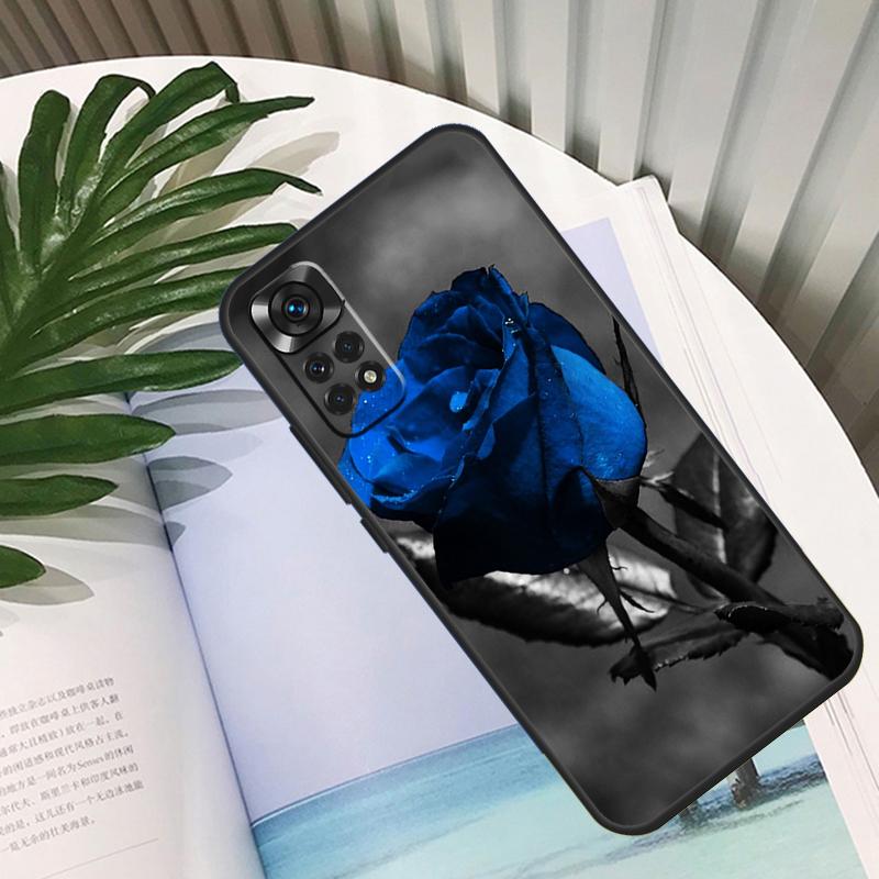 Blaue Rose Kunst Hülle Für Xiaomi Redmi Note 11 10 12 13 14 15 Pro Plus Hülle Für Redmi 15C 10C 13C 12C 14C 15