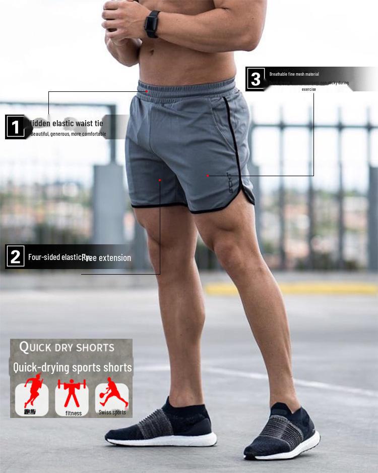 Men's Quick-Dry Mesh Running Shorts - Breathable, Lightweight Sportswear