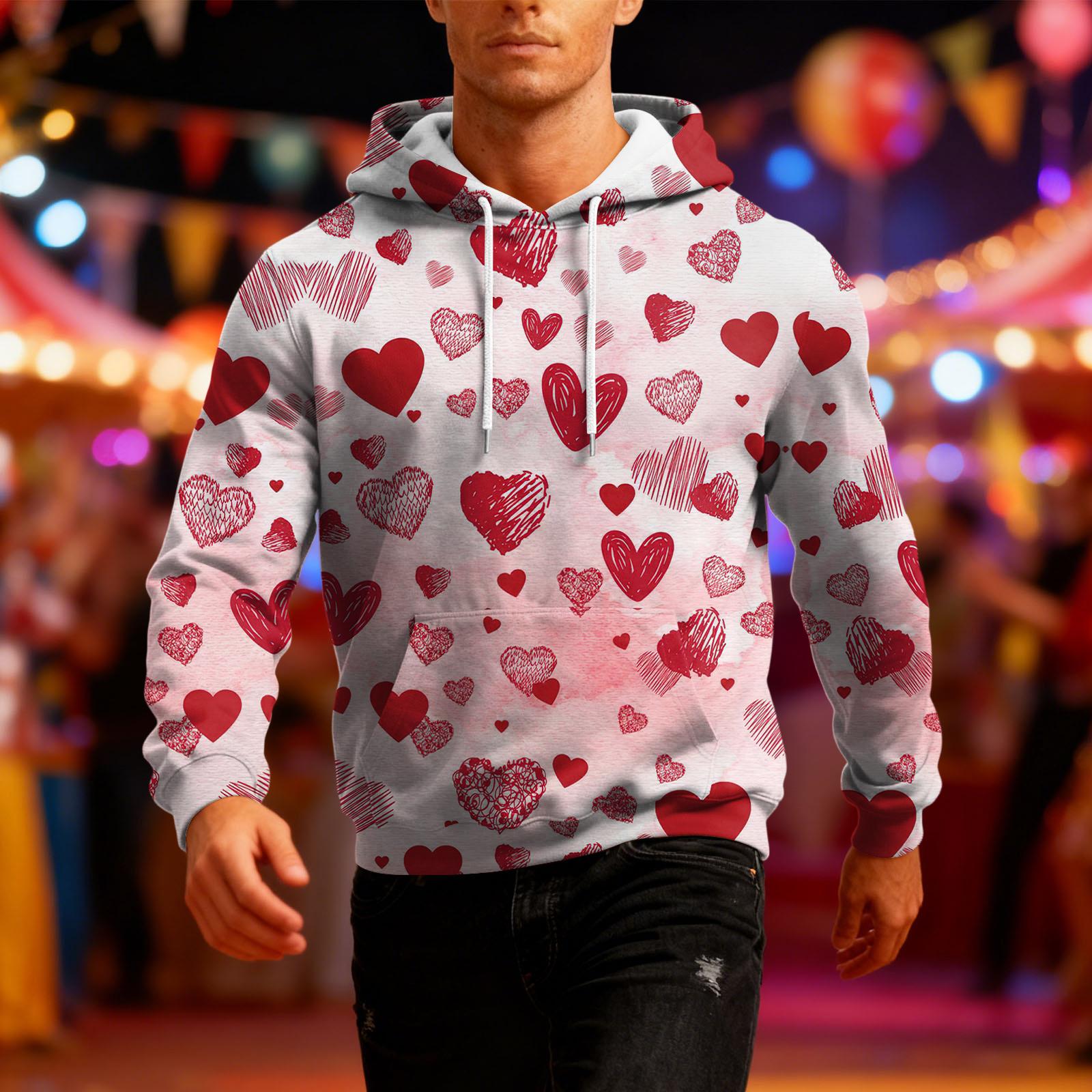 

Men s Long-Sleeve Casual Hooded Sweatshirt XXXXXL білий