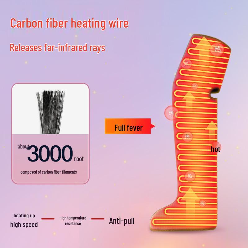 Electric Heated Knee Brace Massager for Joint Pain and Cold Protection