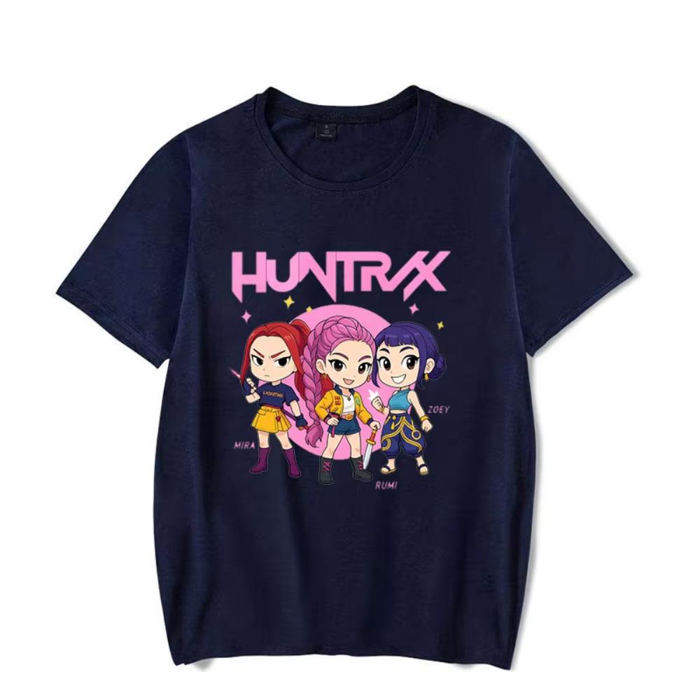 Hot Sale Hot Kpop Demon Hunters Mira Rumi Zoey Printed Men Women T Shirt Unisex Casual Top Summer Short Sleeve Harajuku T Shirts