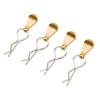 4Pcs Metal RC Car Body Clips with Pull Tabs for 1 8 1 10 Remote Control Car Upgrade Parts
