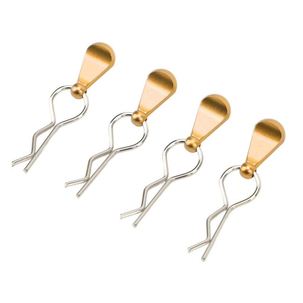 4Pcs Metal RC Car Body Clips with Pull Tabs for 1 8 1 10 Remote Control Car Upgrade Parts