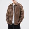 New Striped Shirt Men's Long-sleeved Tops Fashionable Versatile Shirt