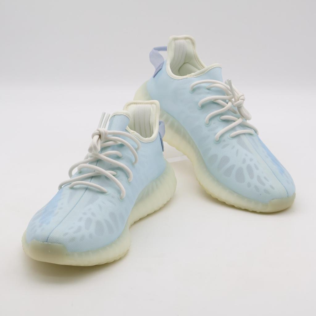 GW2869 Adidas Yeezy Boost 350 V2 Mono Ice Light Crystal Blue White Beige Aqua