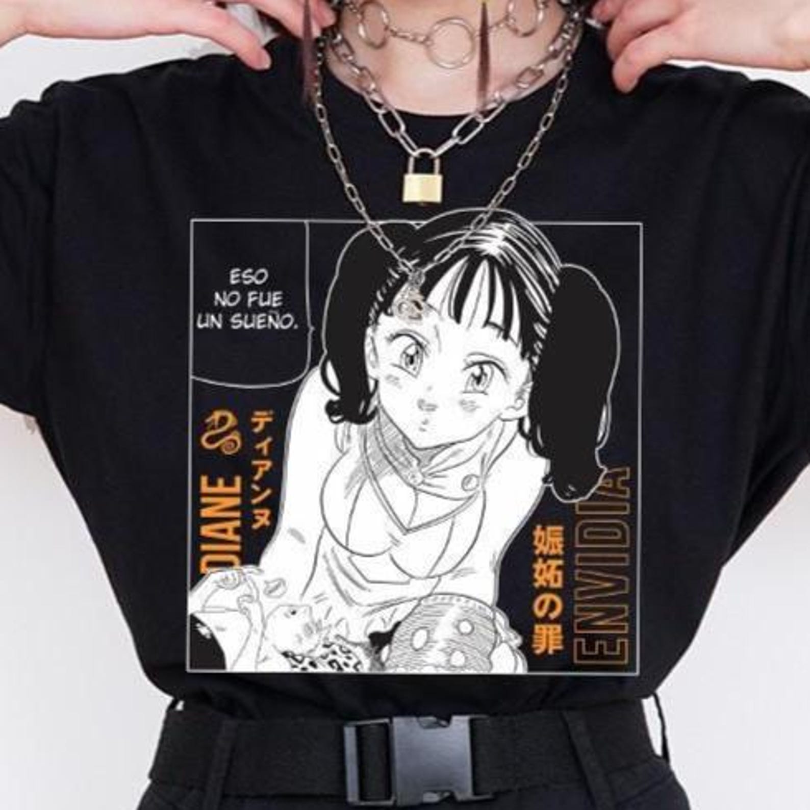 Diane Seven Deadly Sins T-Shirt – Nanatsu No Taizai Shirt,Anime Cosplay Tee M