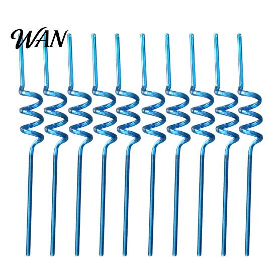 Creative Plastic Straws 10PCS Spiral Straws, Colorful Twisted Translucent Drinking Food-Grade Party PETG Reusable Drink Accessories for Cocktails