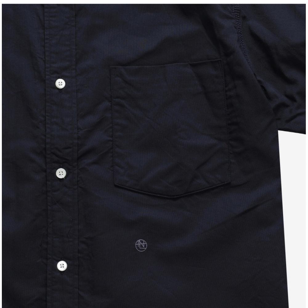 Nanamica Button-Down Wind Kurzarm Unisex Hemd Sugs404e