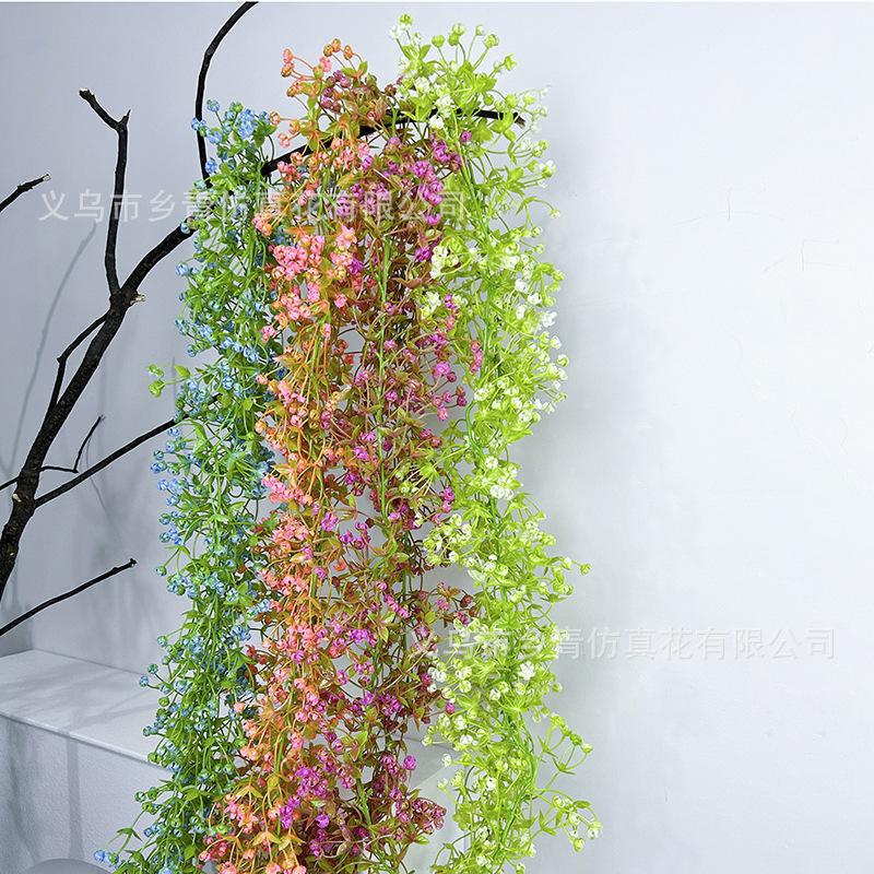 Artificial Green Plant Simulation Gypsy Rattan Wall Hanging Home Ceiling Decoration Simulation Vine Hanging Plant