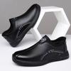 Leather shoes men's spring business leisure comfortable one-pedal soft leather soft-soled Doudou shoes