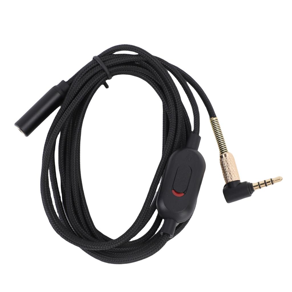 Headphone Extension Cable 3.5mm Sound Stereo Extender Cord Nylon Wire with Volume Control for Earphones