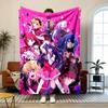 Oshi no Ko Soft and comfortable flannel Suitable for sofas living rooms outdoor camping travel and also makes a great anniversary gif
