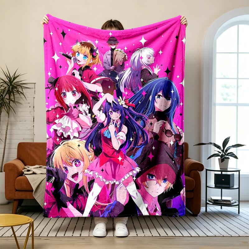 Oshi no Ko Soft and comfortable flannel Suitable for sofas living rooms outdoor camping travel and also makes a great anniversary gif