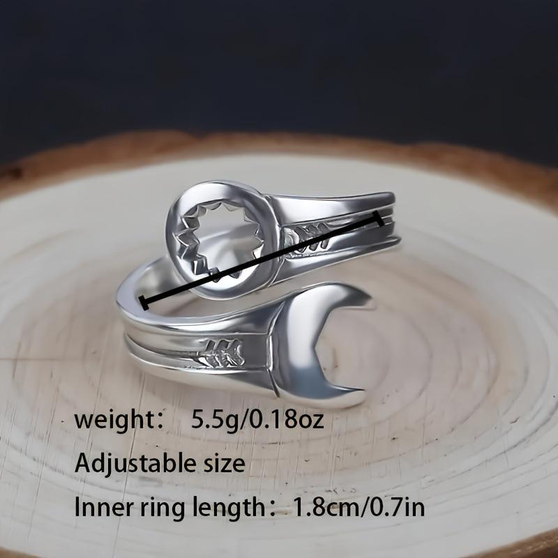 Anel de Chave Inglesa Ajustável Galvanizado da Moda - Estilo Europeu e Americano