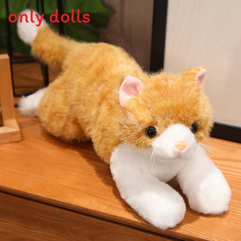 Cat Cute Realistic Plush Toy Ornament Pillow Playroom Decor Birthday Present
