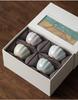 Ru Kiln Crackle Ceramic Kung Fu Tea Cup Set – Handmade Large Tasting Cups with Gift Box
