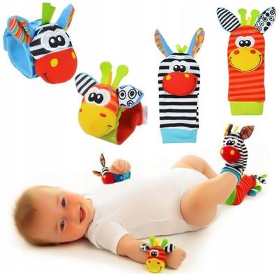 2X Socks And 2X Ratchet Bands For Babies Sensory 3D Soft