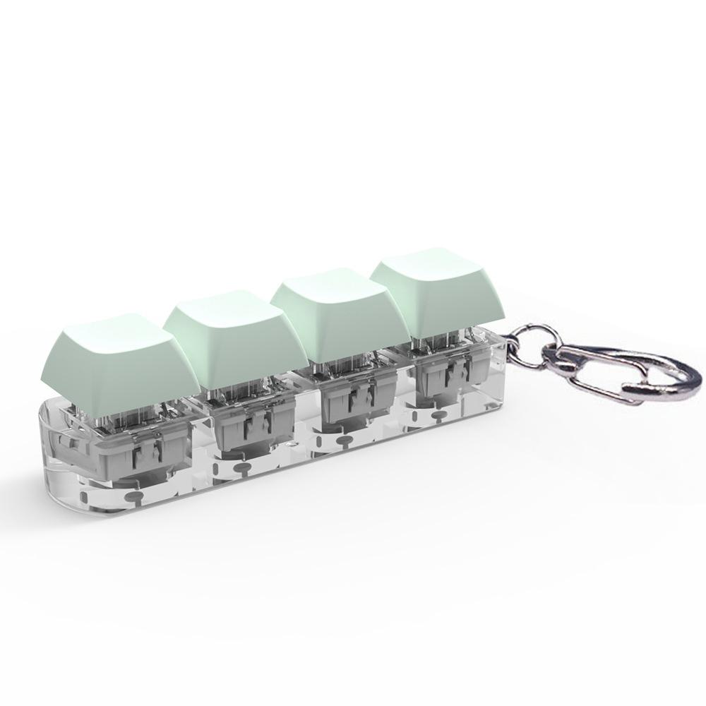 Clavier Touche 4 Touches Clavier Décompression Porte-clés Clavier Cube pour Cadeaux Adultes Pour Soulager Passer le Temps