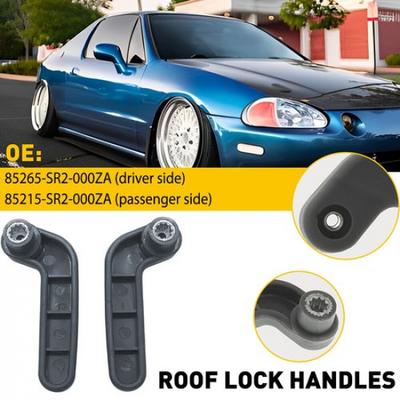 Driver Passenger Top Lock Handle Set Fits For 1994-1997 Honda Civic Del Sol EXV
