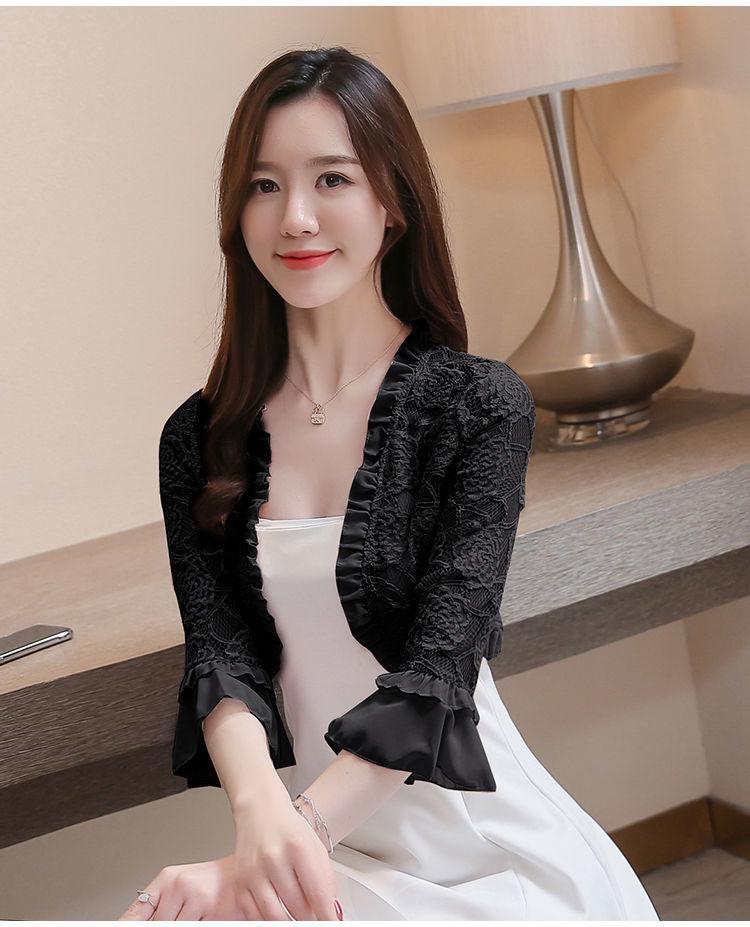 Damen Chiffon Schultertuch - Sonnenschutz Fledermaus Cardigan