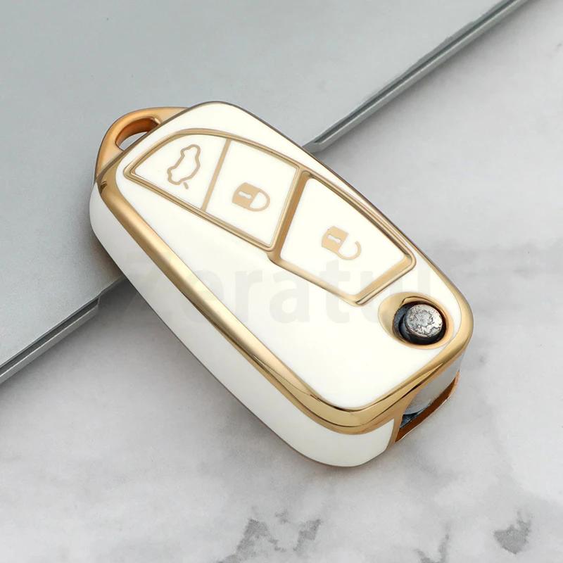 For Fiat Florino Qubo Ducato Bravo Doblo Linea Punto Stilo Iveco 3Buttons TPU Car Remote Key Fob Shell Cover Case Holder