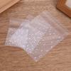 100Pcs Frosted Polka Dot Biscuit Snack Self-adhesive Snowflake Crisp Candy Party Gift Packaging Bags