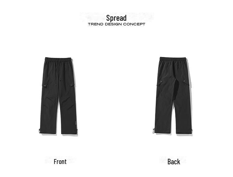 Bílé voděodolné pracovní kalhoty na jaro 2025, Velké velikosti M-5X, Styl HK24114