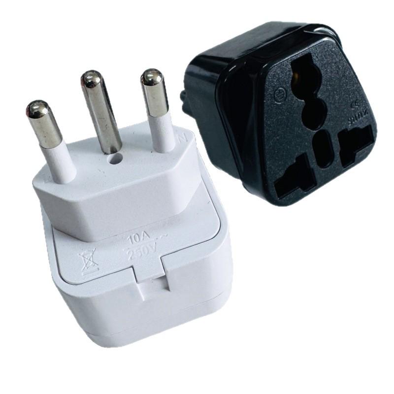 All-Copper Universal Travel Plug: South American, Korean, Brazilian, European, Swiss & Italian Socket Converter
