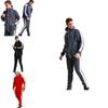 Premium 2pcs Mens Tracksuit Set With Zip Hooded Coat And Comfortable Joggers