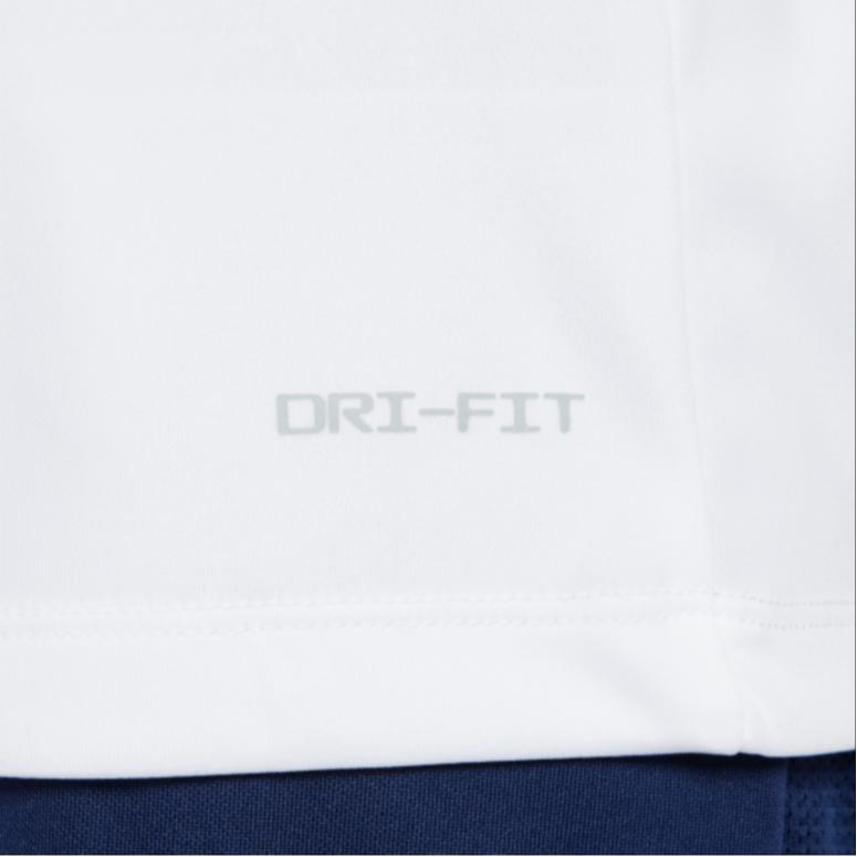 Nike Dri-Fit Trophy Comfortable Simple Sports Quick-Dry Versatile Short Sleeve Kids Tops White IB8224-100