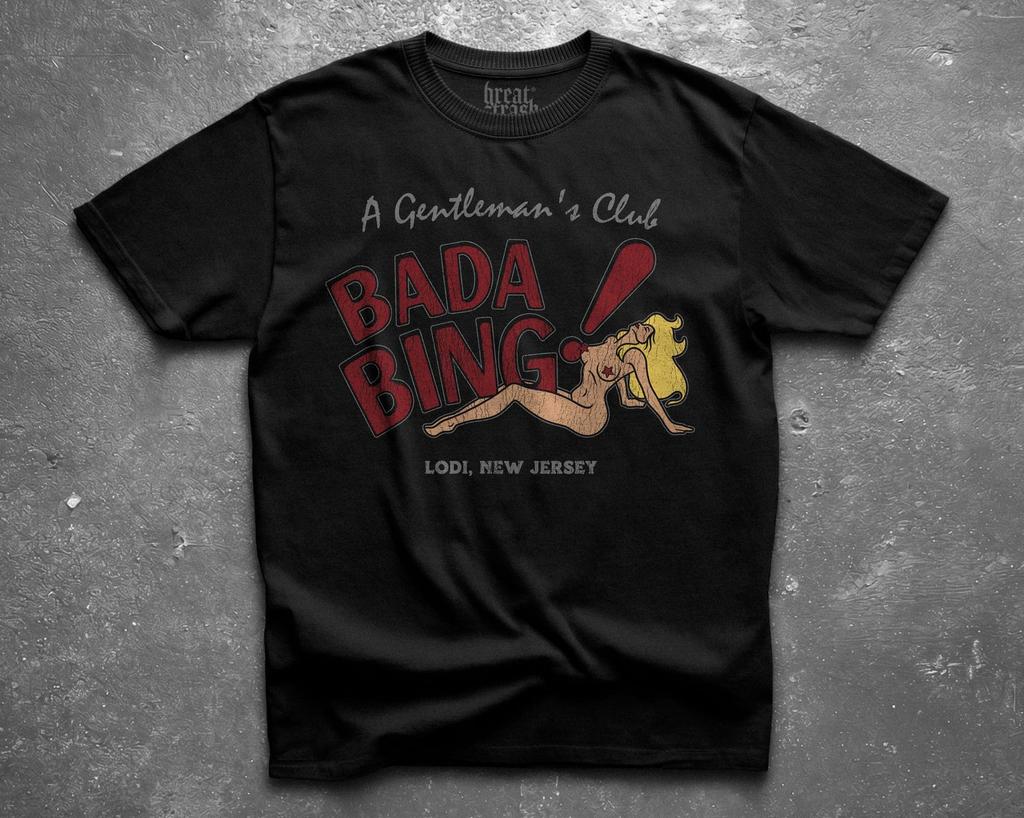 Bada Bing Shirt Vintage Sopranos T-Shirt, Lodi New Jersey Gentlemen's Club Tee, 90s Bootleg Retro Graphic Shirt, Tony Soprano Merch Unisex