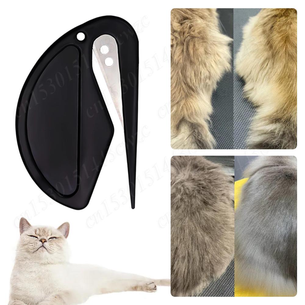 

Knotting Comb Pet Grooming Brush Safe Cat Brush Hair Removal Tool Grooming Comb for Removing Tangled and Grooming Knotted Hair чёрный