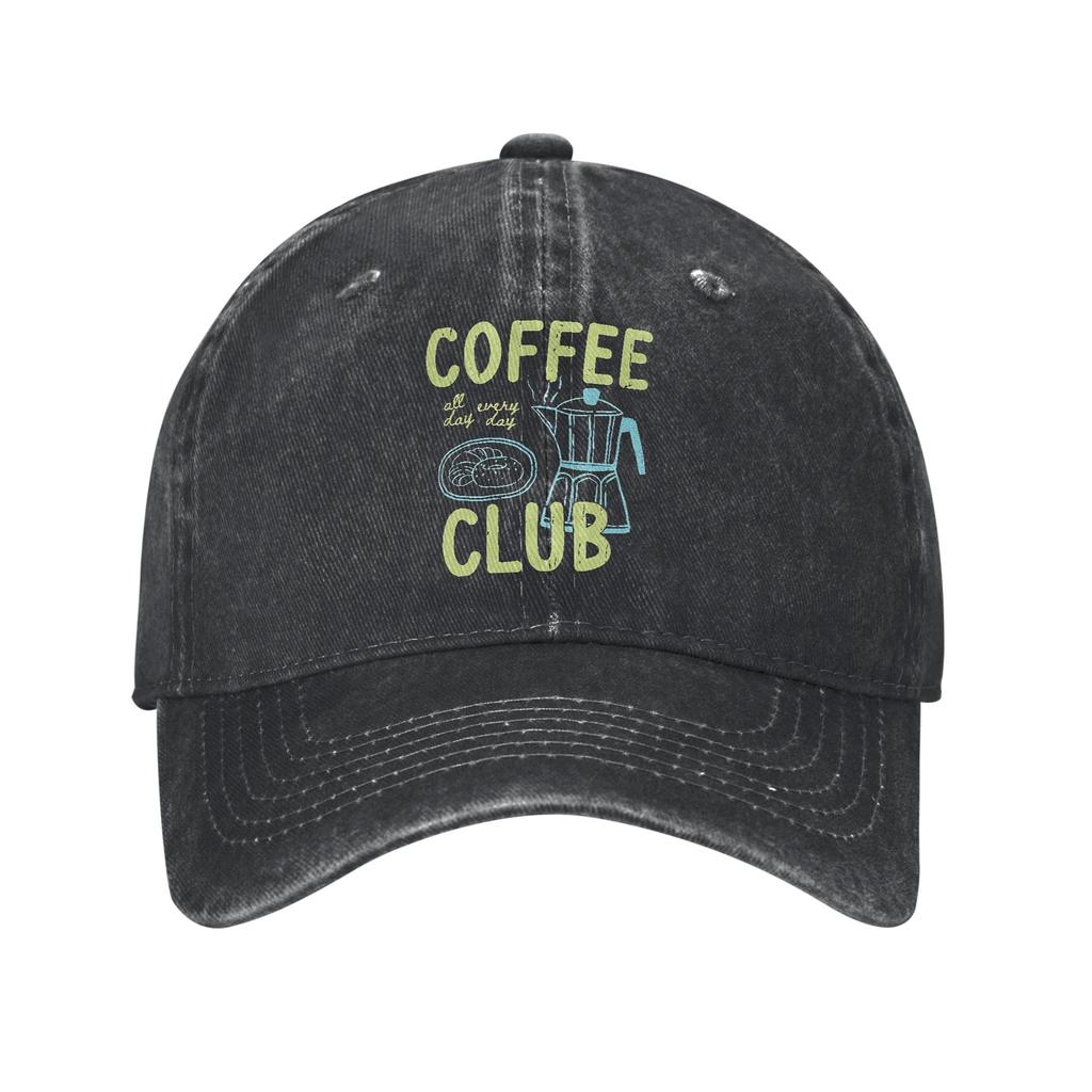 Gatos Amante del Café Gorra de Béisbol Vintage Desgastada Lavada Gorra Snapback para Unisex Mujeres Actividades al Aire Libre Gorras Ajustables Sombrero