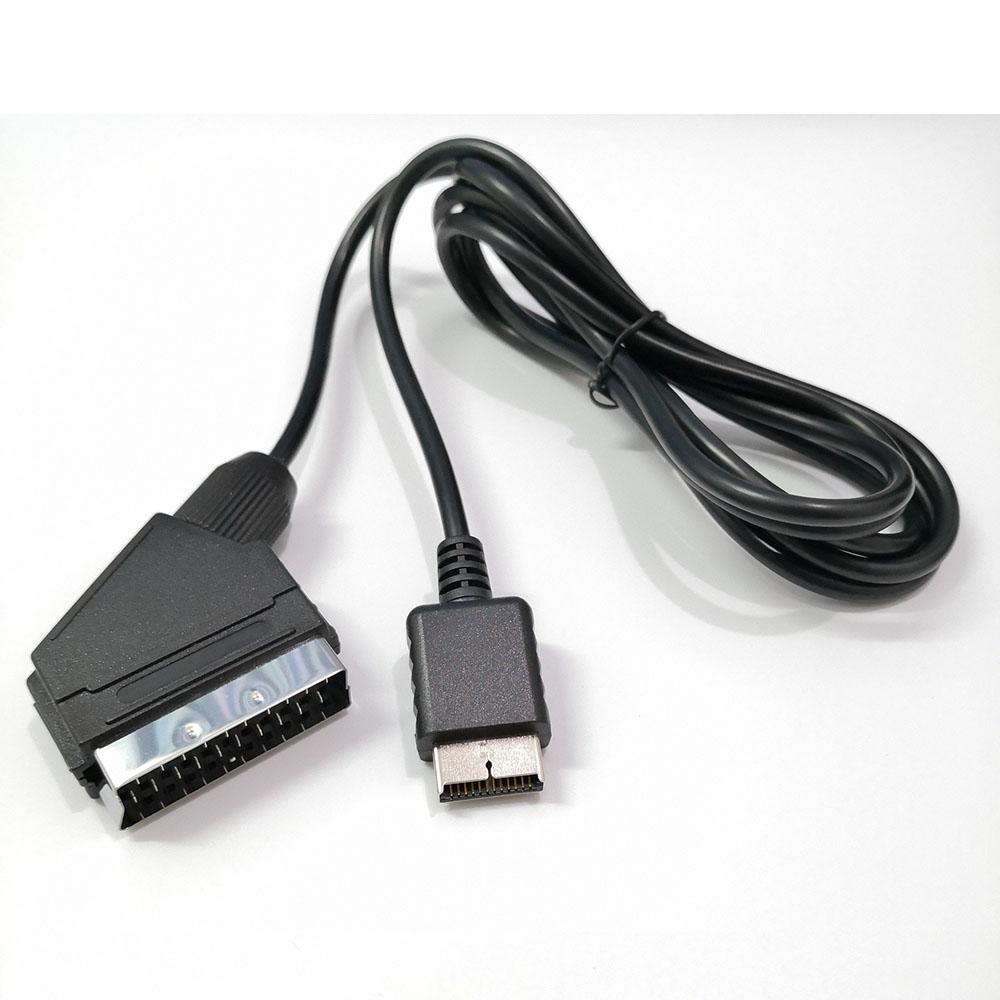 1 stk 1,8 meter / 6 fot RGB Scart-kabel Passer for PS1/ PS2/ PS3