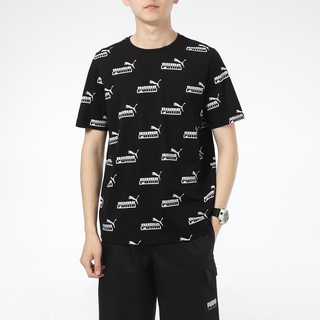 Puma Loose Casual Sports Crew-Neck Short-Sleeve T-Shirt Men Tops Black 855984-01