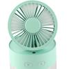 Mini Water Cooled Fan Foldable Small Desk Cooler Fan ABS USB Spray Mist Electric Fan for Home Library Office