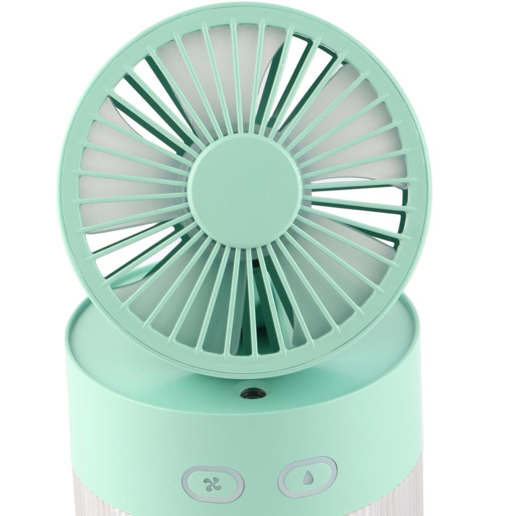 Mini Water Cooled Fan Foldable Small Desk Cooler Fan ABS USB Spray Mist Electric Fan for Home Library Office
