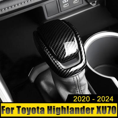 ABS automašīnas pārnesumu pārslēgšanas pogas galvas vāka apdares uzlīmes neslīdošs korpuss Toyota Highlander Kluger XU70 Hybrid 2020 2021 2022 2023 2024