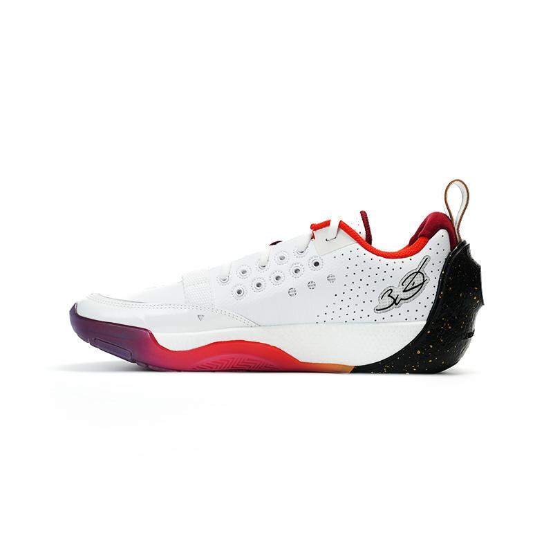 New LiNing Full City 13 Cushioning Wear-Resistant Rebound Low-Top Basketball Shoes Men's White Gold ABAV001-15