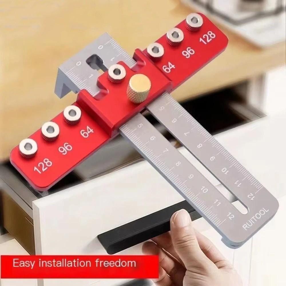 Fast Hole Punch Locator Adjustable Punch Locator Portable Drill Guide  Drawer Installation