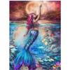 5D DIY Diamond Painting Cartoon Mermaid Diamond Embroidery Cross Stitch Kit Full Rhinestone Mosaic Home Decor